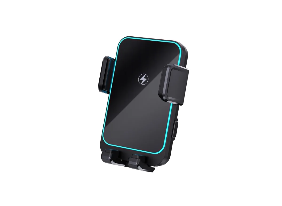 Chargeur sans fil voiture W8 Mini 15W à bobine unique, support pour grille d'aération pour téléphone, pour iPhone/Samsung