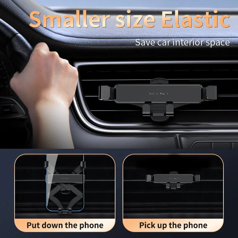 Soporte de coche mini mejorado para teléfono inteligente por gravedad, soporte GPS para teléfono móvil para ranura de CD de vehículo para iPhone/Samsung — foto 5