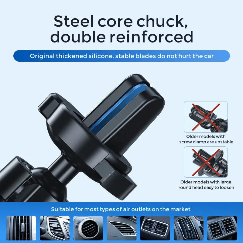 Soporte universal para teléfono de coche G4, bloqueo mecánico firme, rotación de 360, soporte para teléfono de salida de aire del vehículo para todos los teléfonos — foto 3