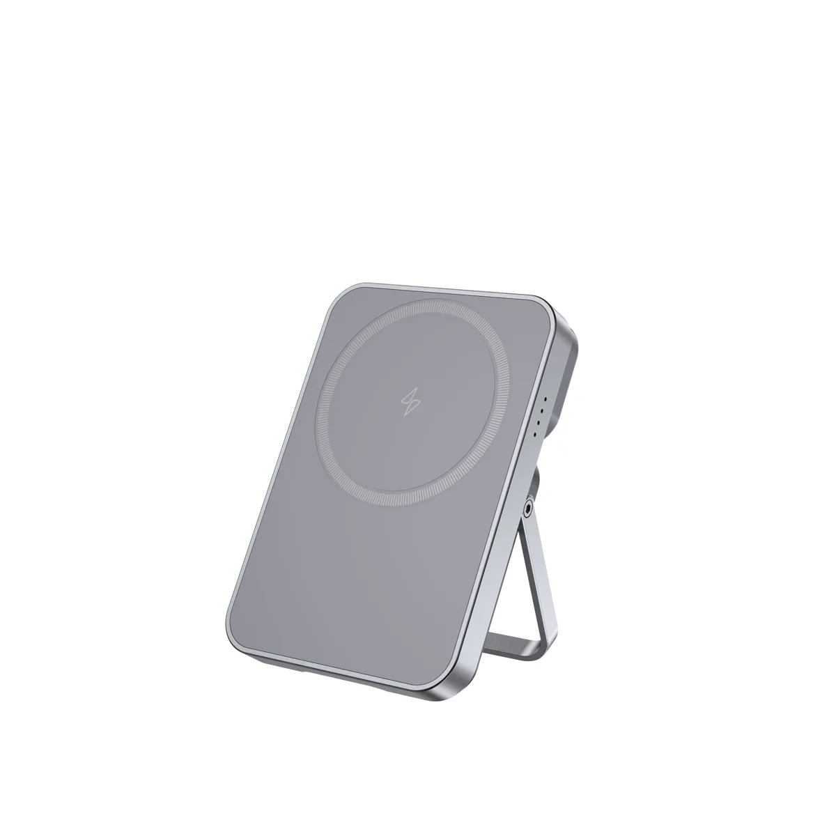 T16 Batería Externa de Carga Inalámbrica Magnética 2EN1 con Salida tipo C y Soporte Plegable Para iPhone/Auriculares/Apple watch