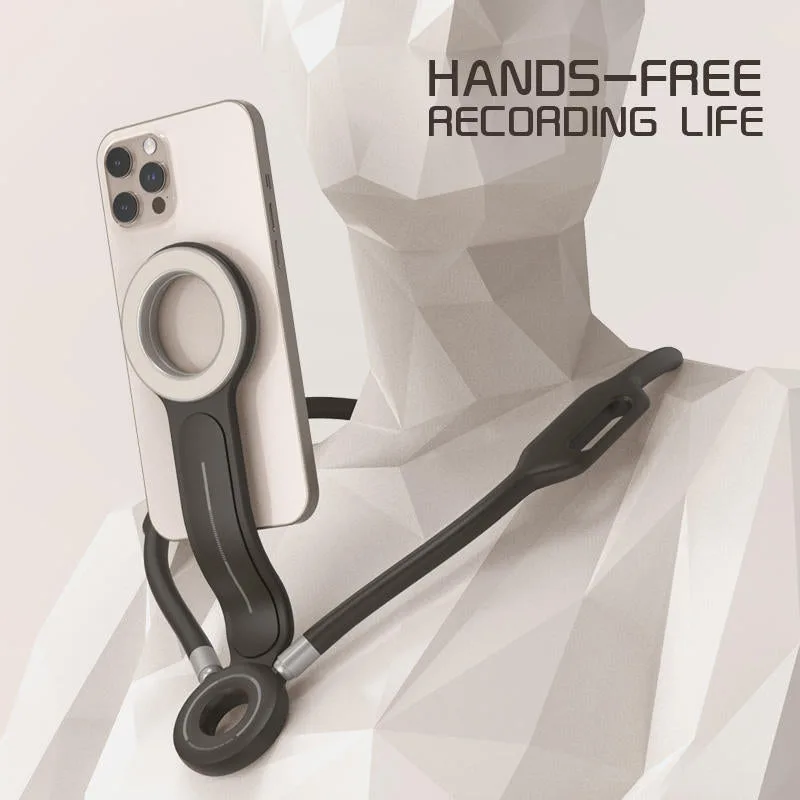 Suporte de Celular Magnético de Pescoço H13Pro para Gravação de Vlog / Live Streaming — foto 2