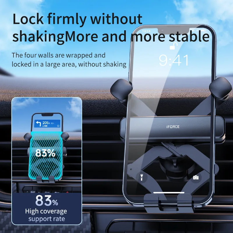 Soporte para teléfono de coche G6 Pro para rejilla de ventilación, precio económico de fábrica, soporte telefónico para coche para iPhone/Samsung/Android — foto 3