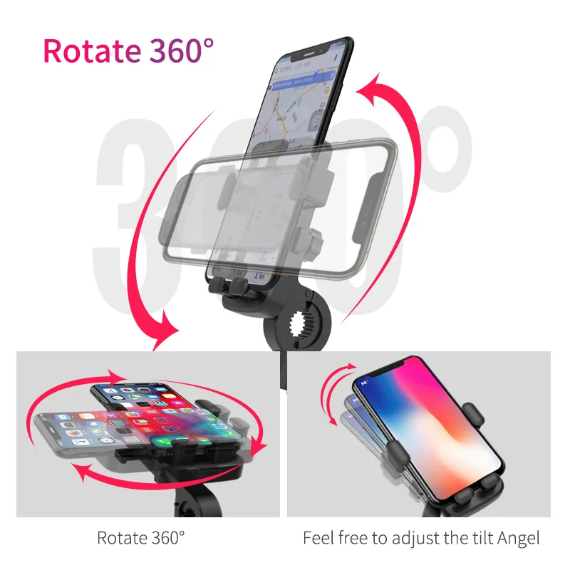 Soporte Universal de Manillar para Bicicleta M1 Aire Libre Deporte Montaña Bicicleta/Motocicleta/Patinete Eléctrico para Todos los Teléfonos Inteligentes — foto 3