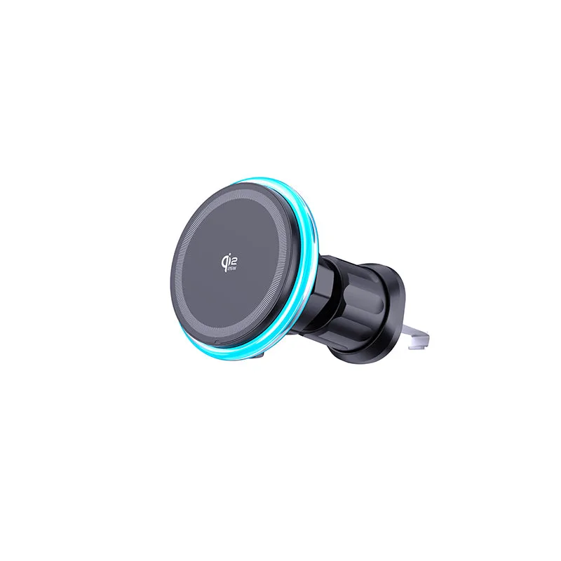 Support voiture MagSafe Chargeur sans fil M6 Qi2.2, 25W fixation serrée Support de chargeur sans fil pour véhicule — photo 2