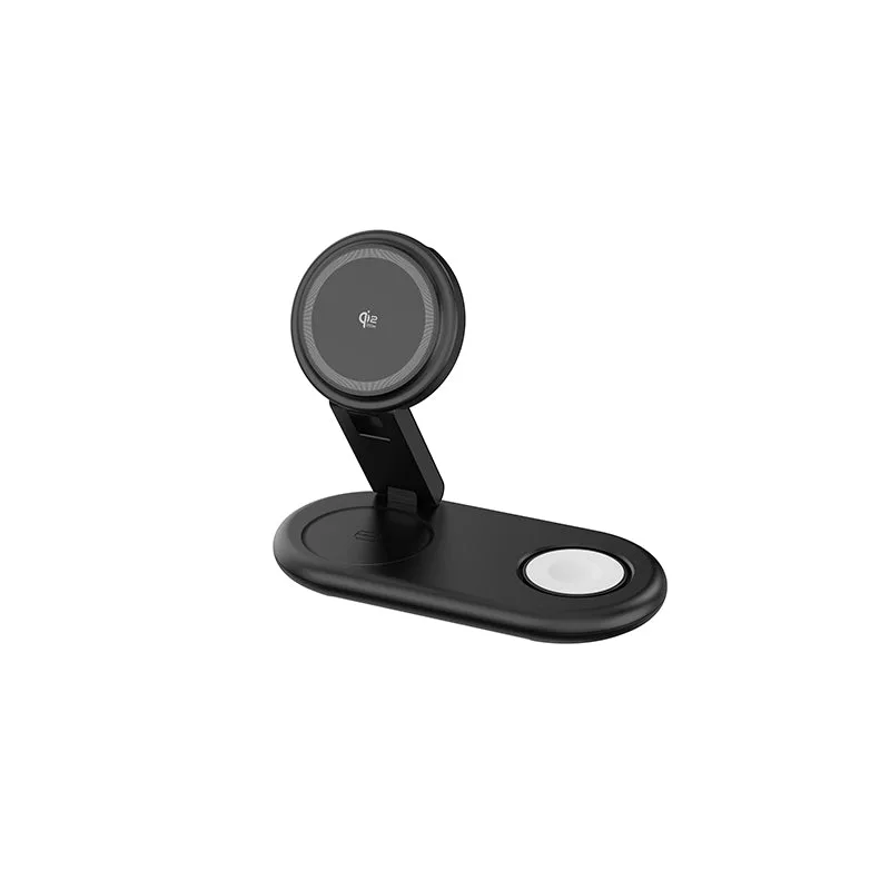 Soporte de cargador inalámbrico 3 en 1 MagSafe plegable Qi2.2 T22 — foto 2
