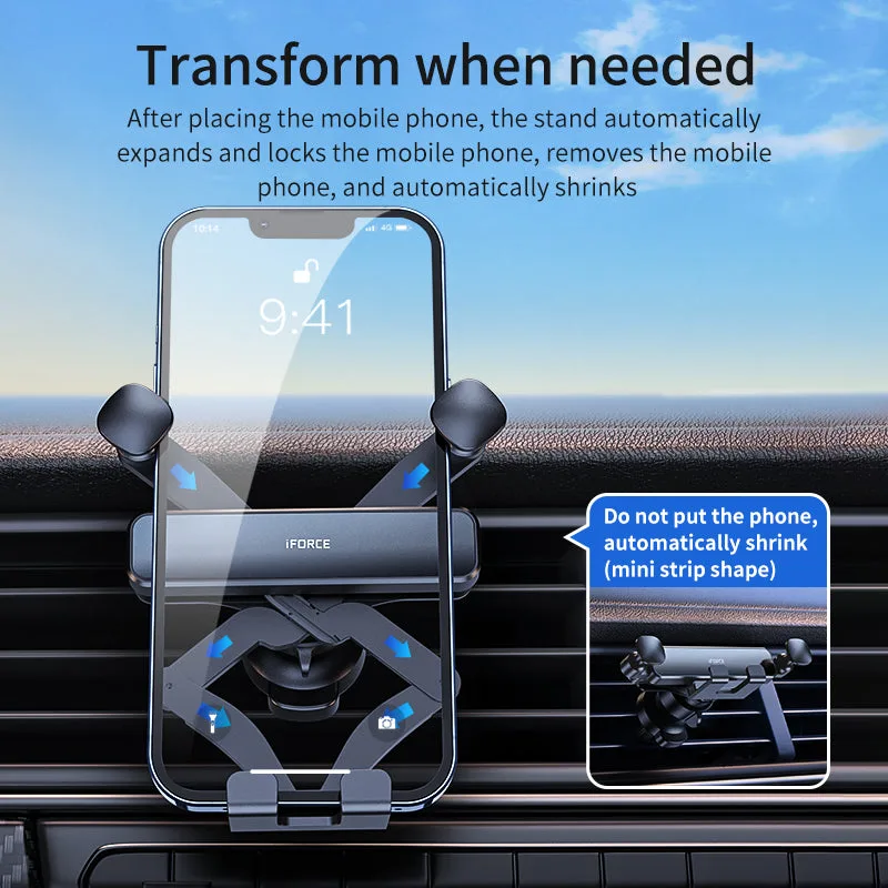 Soporte para teléfono de coche G6 Pro para rejilla de ventilación, precio económico de fábrica, soporte telefónico para coche para iPhone/Samsung/Android — foto 5