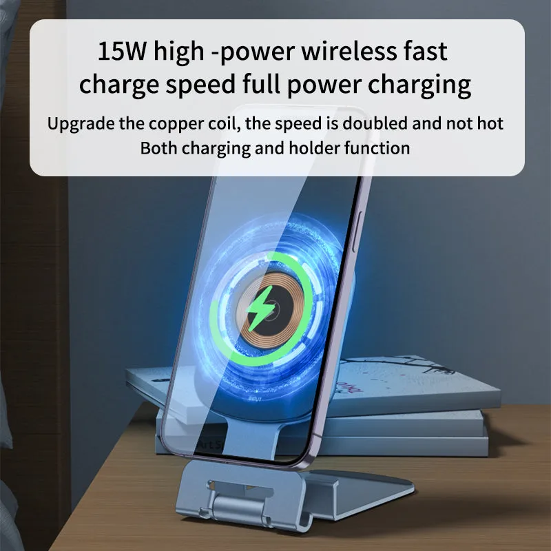 Carregador sem fio MagSafe 2IN1 T4 e Suporte de Mesa para Celular/iPad — foto 5