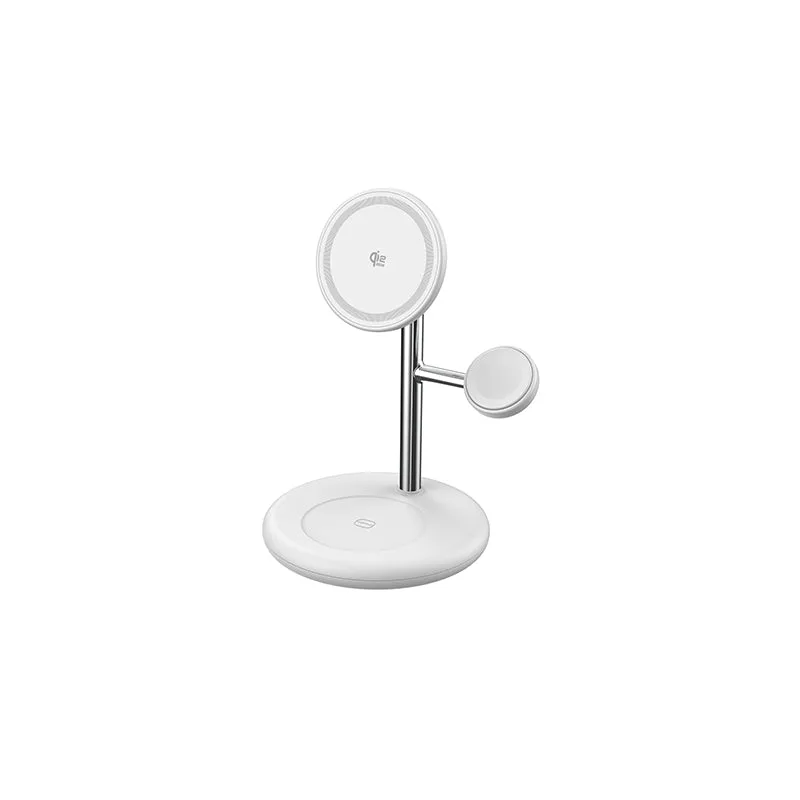 Soporte de cargador inalámbrico 3 en 1 MagSafe Qi2.2.1 T20 para serie iPhone17 / 25W certificado — foto 2