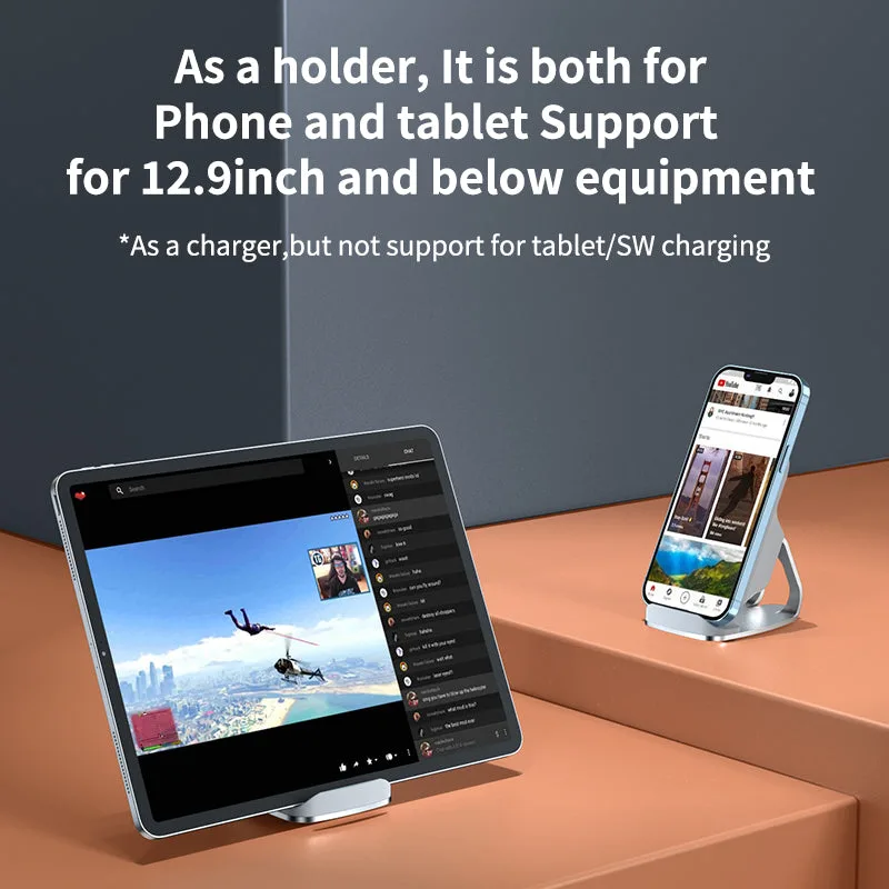 T1 ICHECKEY 15W Cargadores Inalámbricos Bobina de Escaneo Automático Soporte de Carga Inalámbrica Para iPhone/Samsung — foto 4