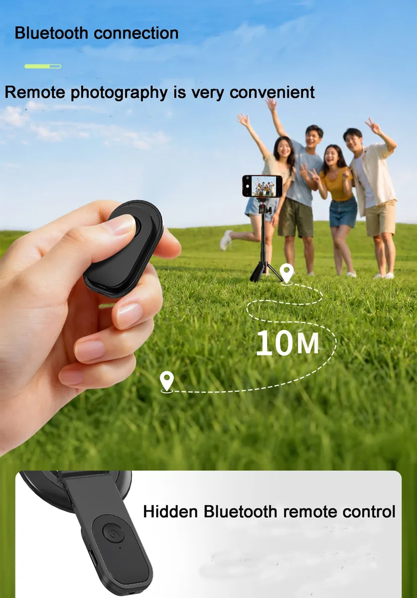 Télécommande Bluetooth selfie magnétique pour téléphone H21 avec trou fileté 1/4 — photo 5