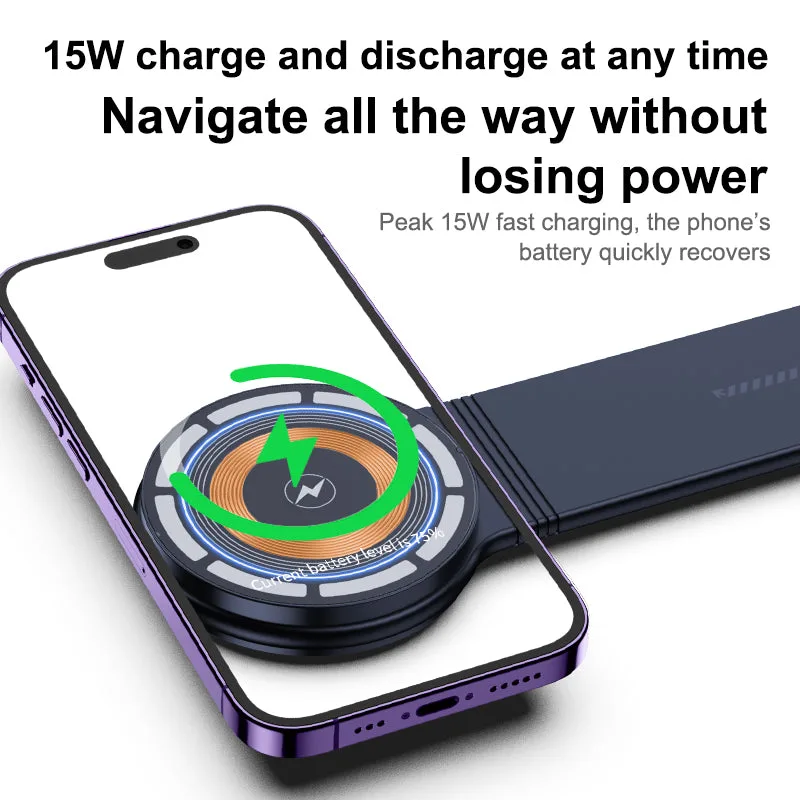 Support chargeur sans fil de voiture MagSafe M8L 15W Vitesse de charge rapide Support pour téléphone mobile pour Tesla toutes voitures — photo 5