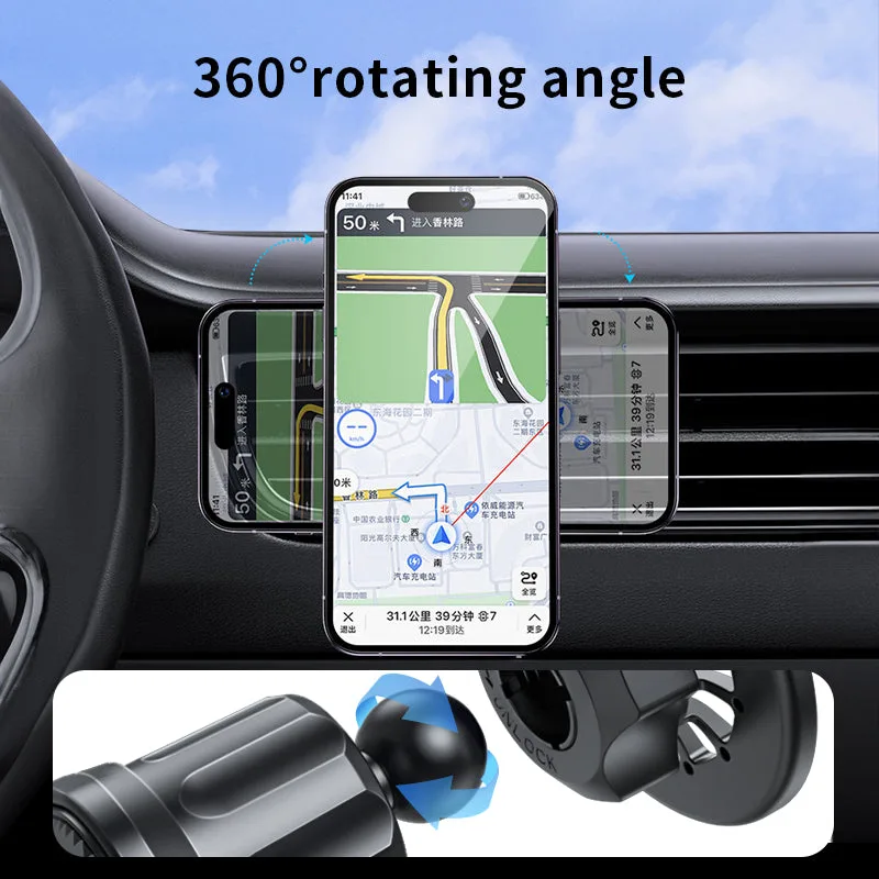 Support magnétique M3 pour téléphone de voiture, support pour grille d'aération smartphone GPS pour iPhone12/13/14/15/16 — photo 5