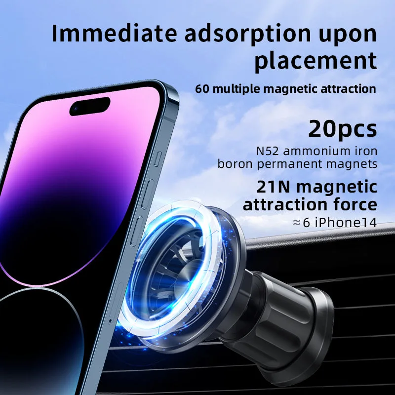 Support magnétique M3 pour téléphone de voiture, support pour grille d'aération smartphone GPS pour iPhone12/13/14/15/16 — photo 4