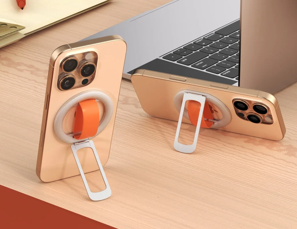Soporte de anillo magnético con clip H16 Pro con soporte plegable