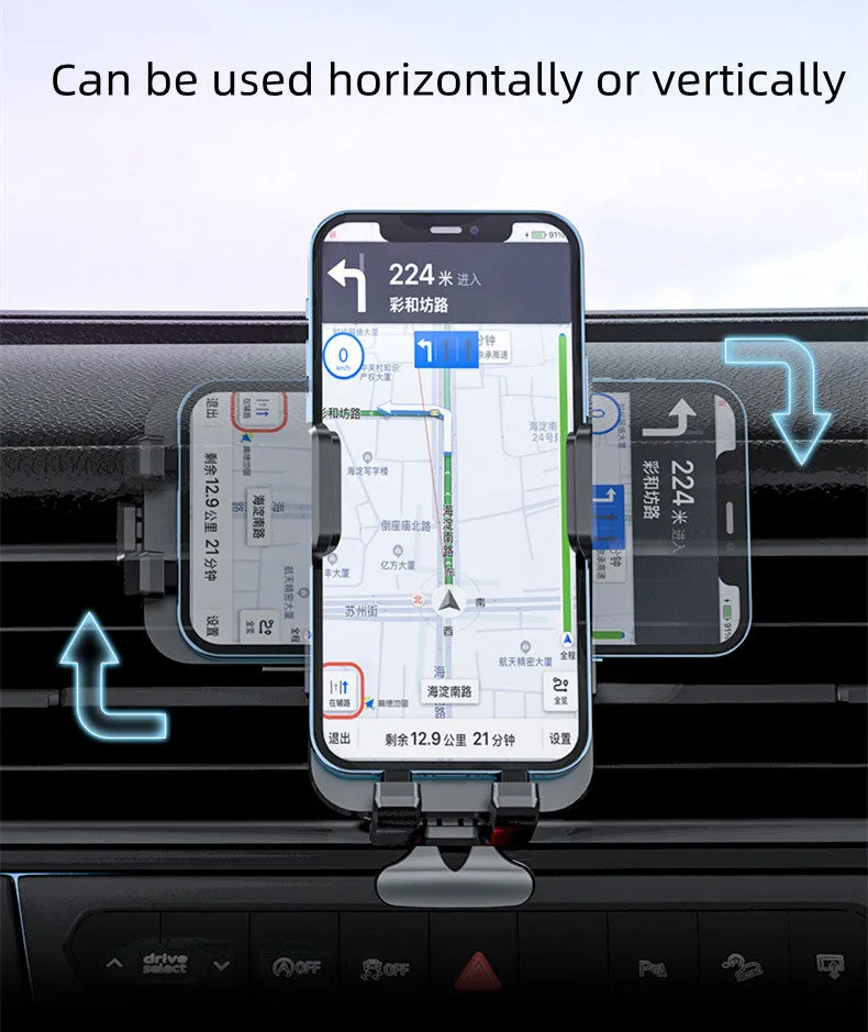 Cargador inalámbrico de coche W8 de doble bobina 15W a precio económico, soporte de carga inalámbrica para teléfono en vehículo para iPhone/Samsung — foto 3