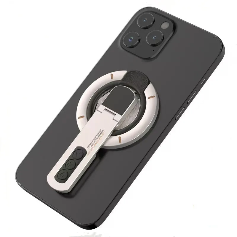 Support téléphone magnétique double face avec sangle et béquille H14Pro en alliage de zinc — photo 3