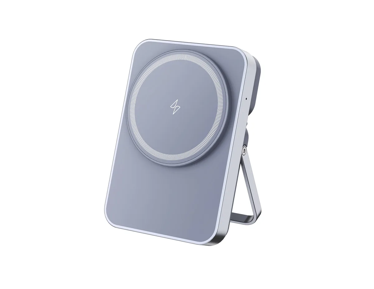 T16 Mini Cargador Inalámbrico Magsafe 2 EN 1 con Pata de Apoyo para iPhone/Apple watch/Samsung