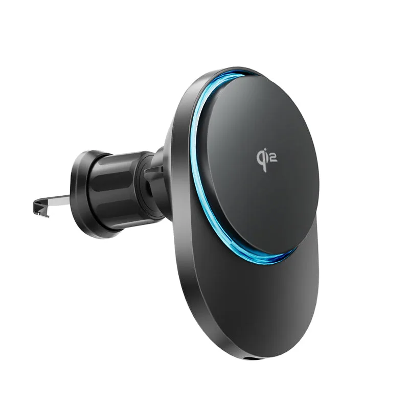 Support chargeur sans fil MagSafe M5 Qi2 True 15W pour voiture avec ventilateur de refroidissement pour iPhone12/13/14/15/16/17