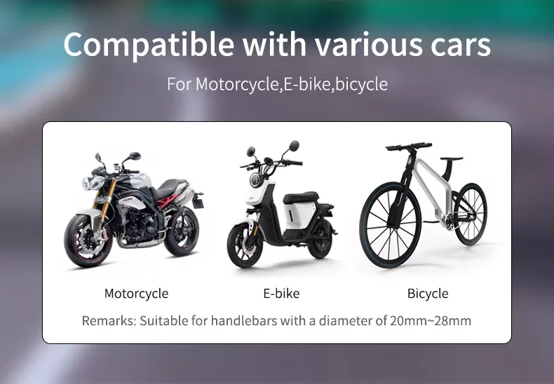 Soporte Universal de Manillar para Bicicleta M1 Aire Libre Deporte Montaña Bicicleta/Motocicleta/Patinete Eléctrico para Todos los Teléfonos Inteligentes — foto 5